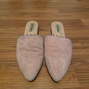 Steve Madden Pink Studded Mules